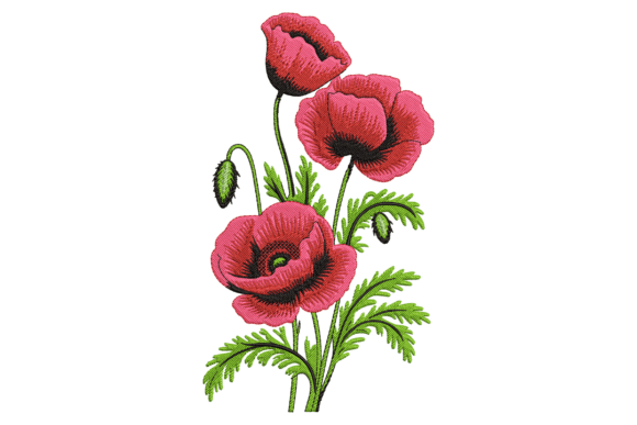 Blooming Red Poppy Flowers: Apparel Design Review