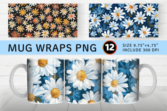 Daisy Embroidery Flowers Mug Wrap: Sweatshirt Review