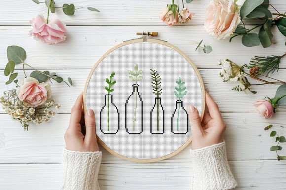 Green Plants Cross Stitch Pattern PDF Review