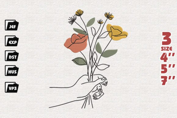 Hand Holding Flowers: Sweatshirt Design Review