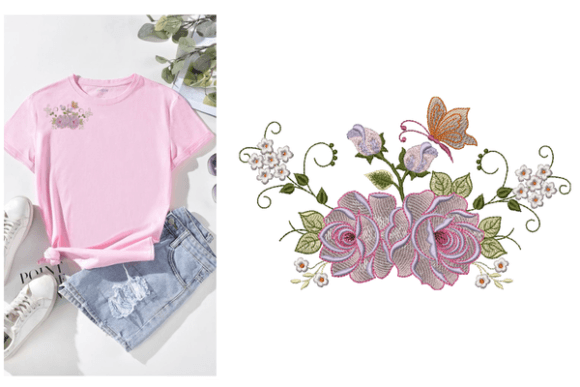 Roses and Butterfly: A Seasonal Embroidery Review